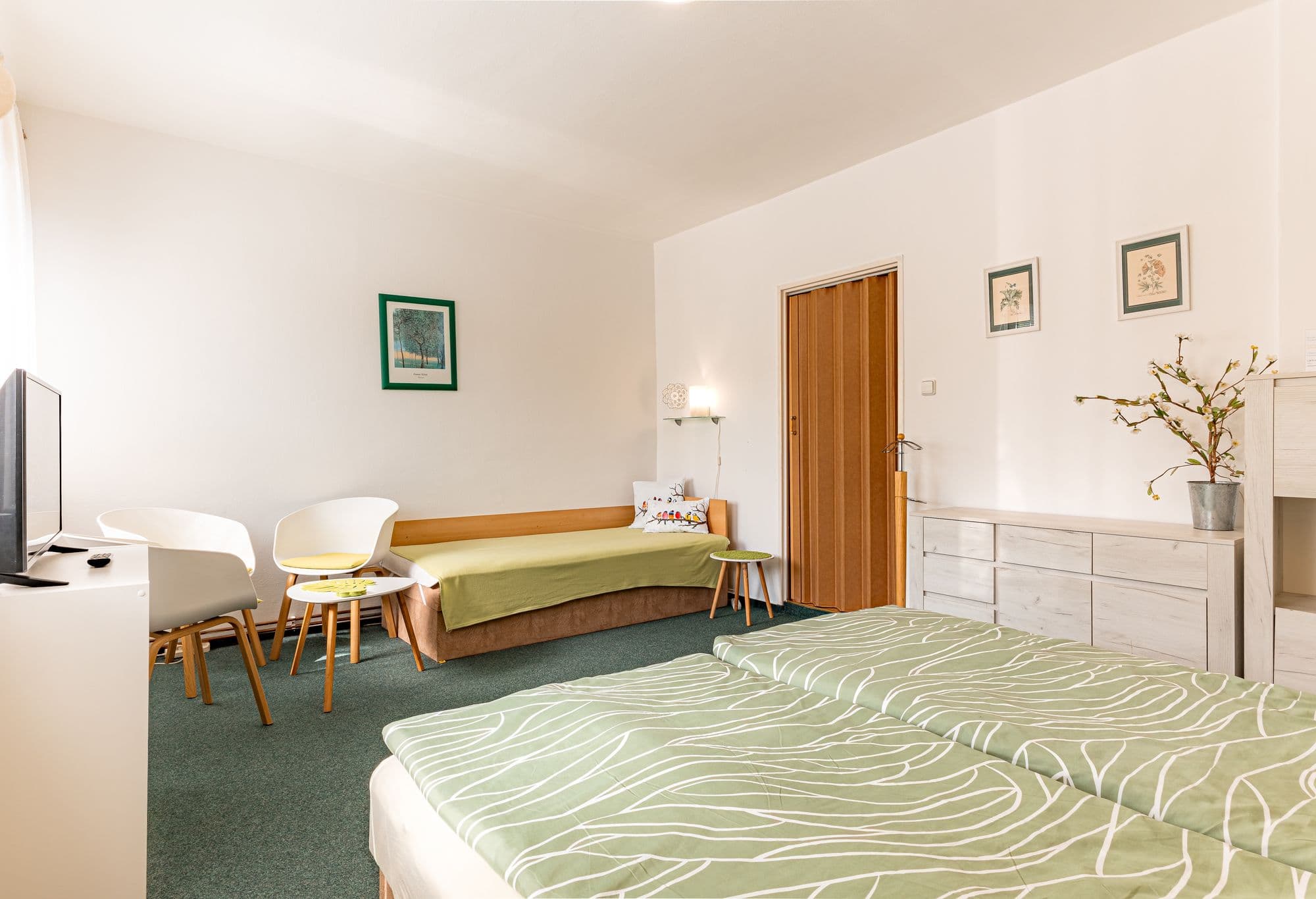 Dolní apartmán – ložnice s přistýlkou