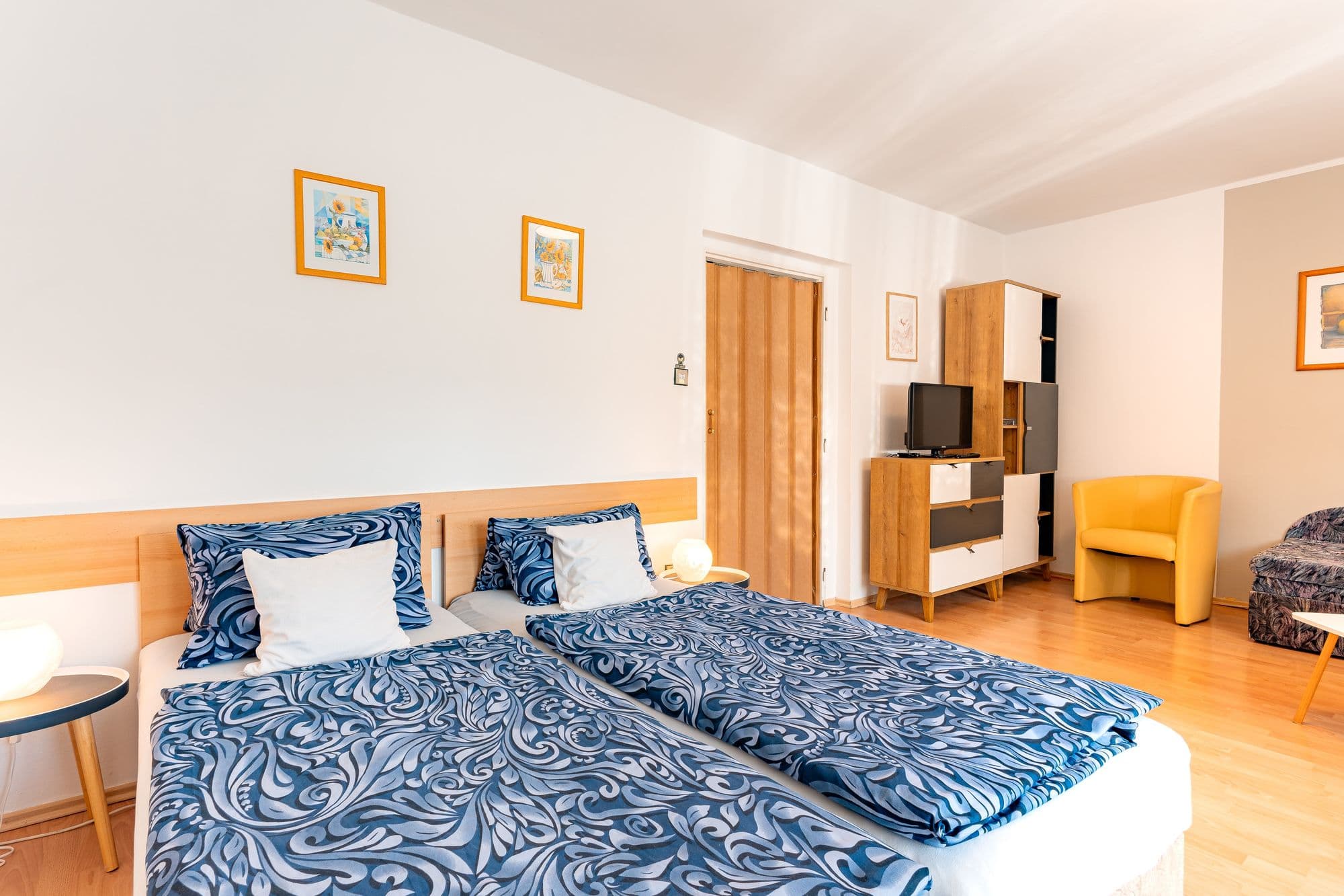 Horní apartmán – manželská postel
